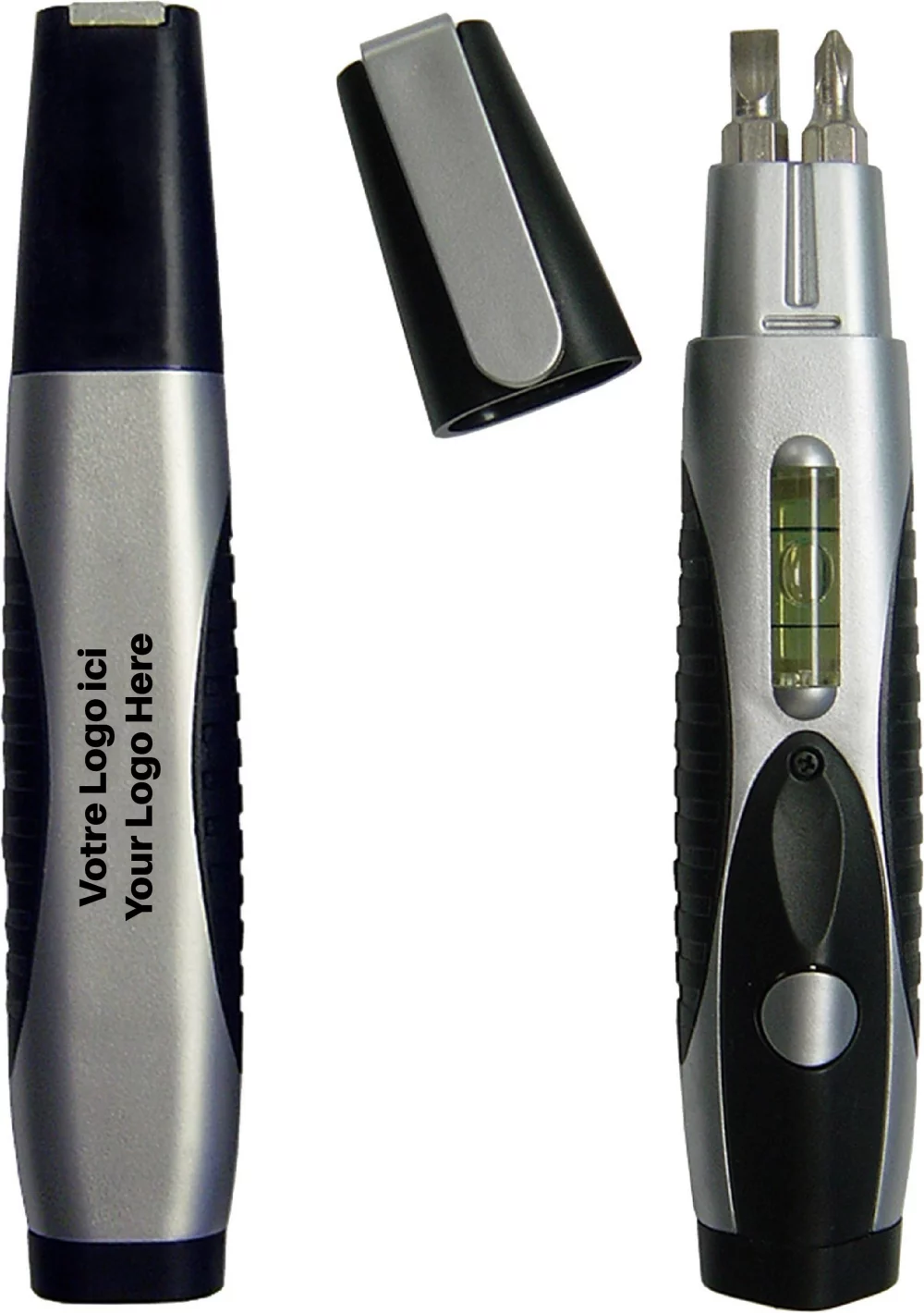 Tournevis portable avec lampe de poche et niveau