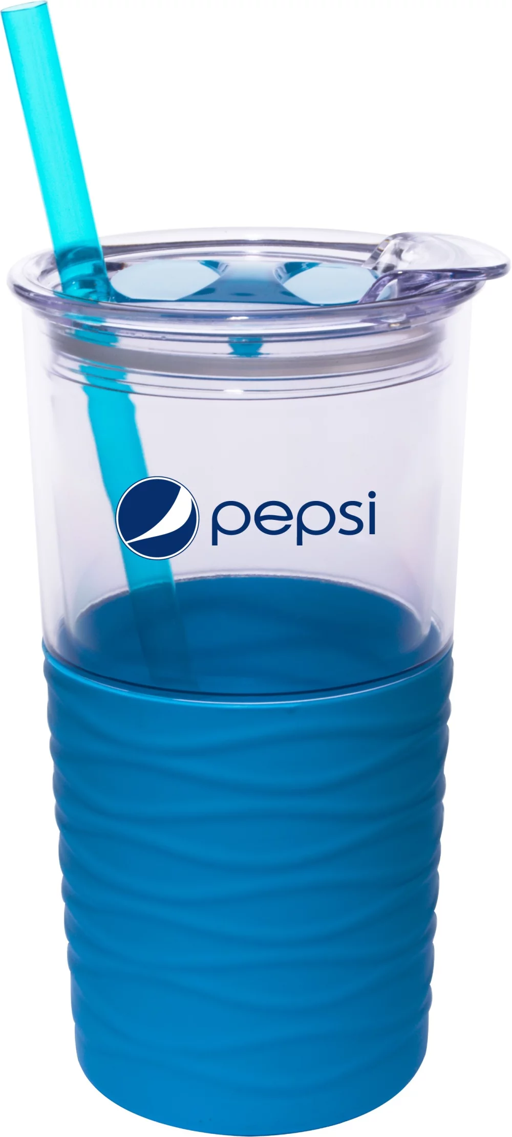 20 Oz. Duet Double Wall Acrylic Tumbler w/Straw & Silicone Sleeve