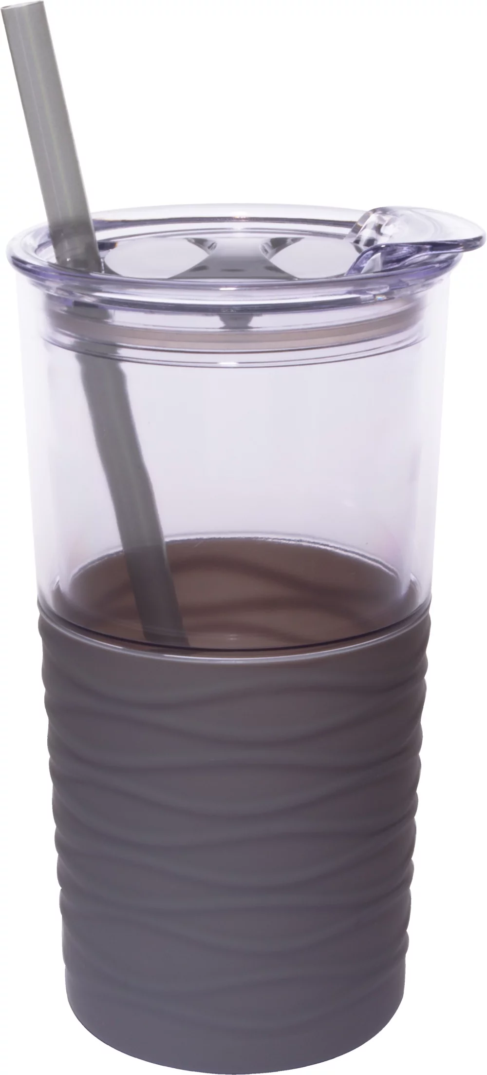 20 Oz. Duet Double Wall Acrylic Tumbler w/Straw & Silicone Sleeve