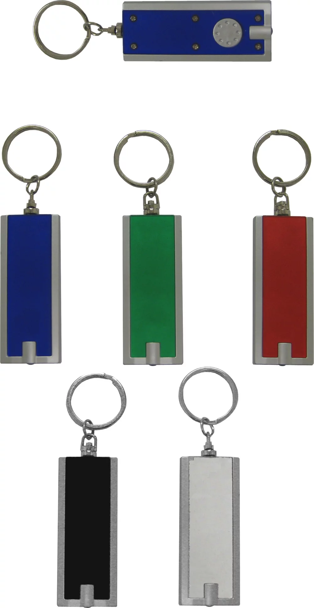 Rectangular LED Keychain w/Light