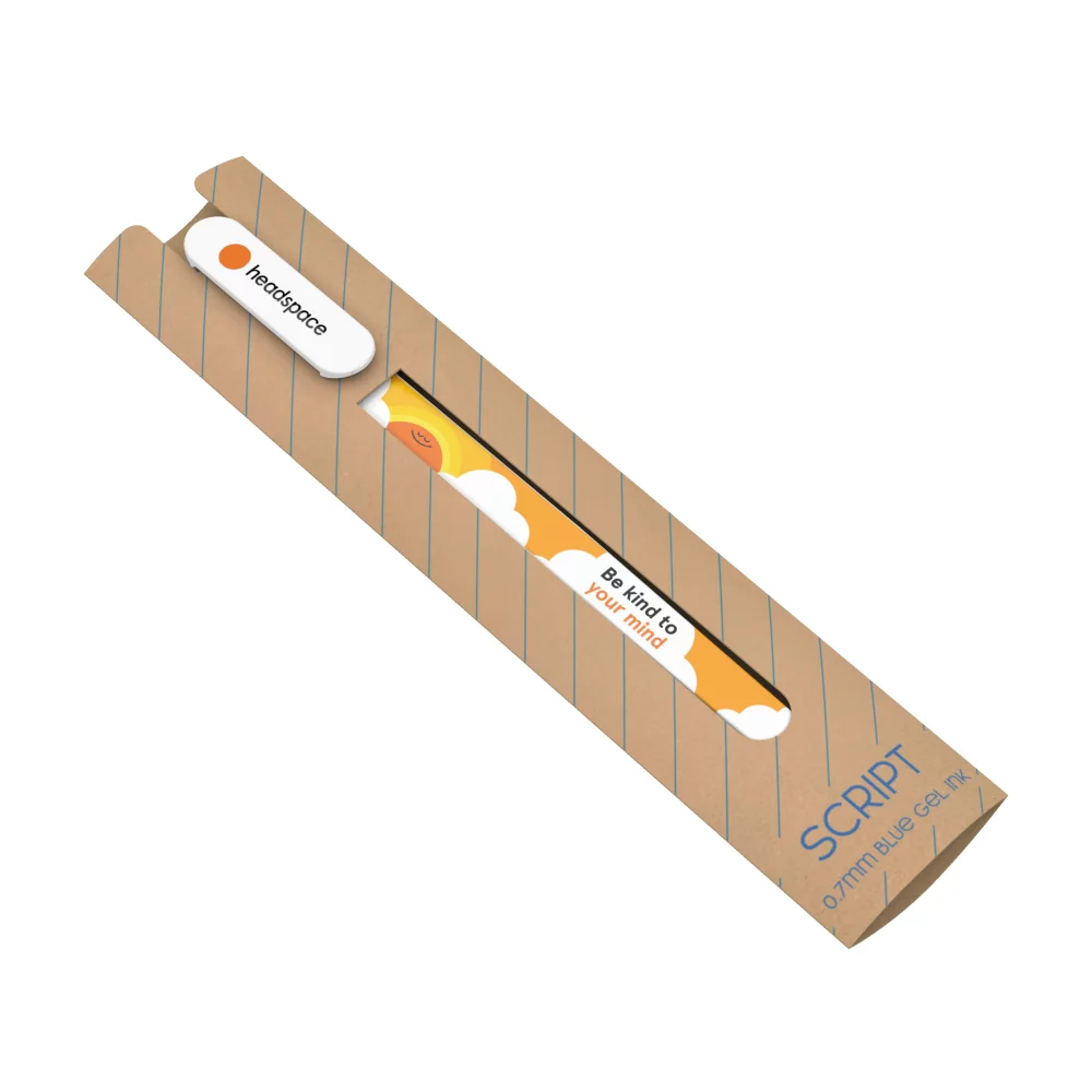 Stylo : Le stylo à encre gel bleue en couleur complète