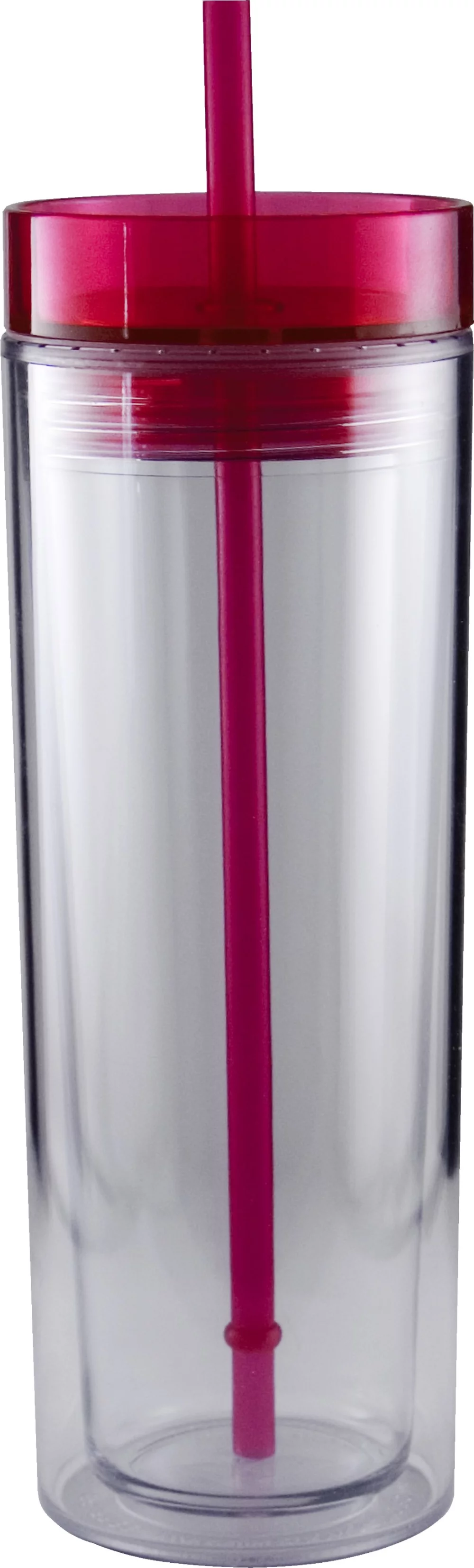 Gobelet Breeze à paroi simple de 16 oz avec couvercle et paille