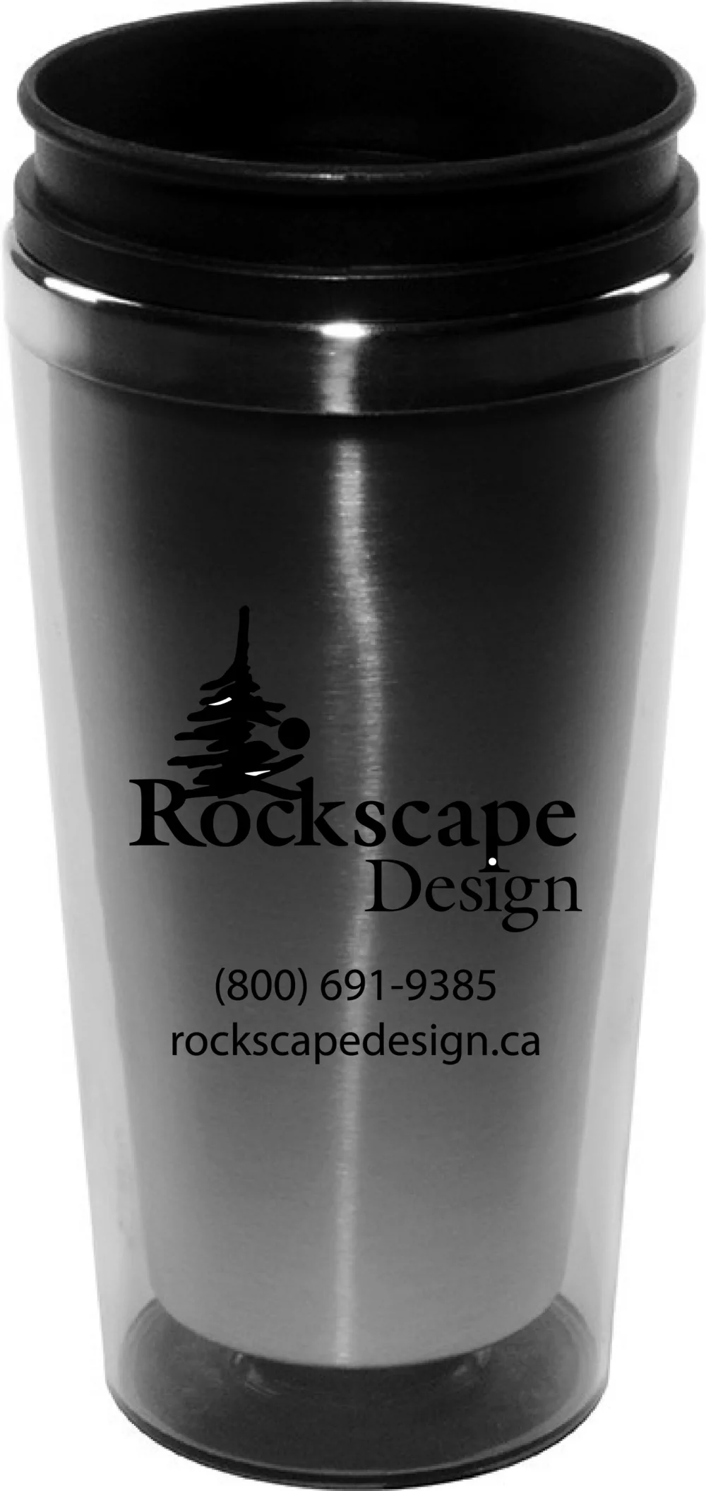 Gobelet de voyage en acrylique et acier inoxydable de 16 oz.