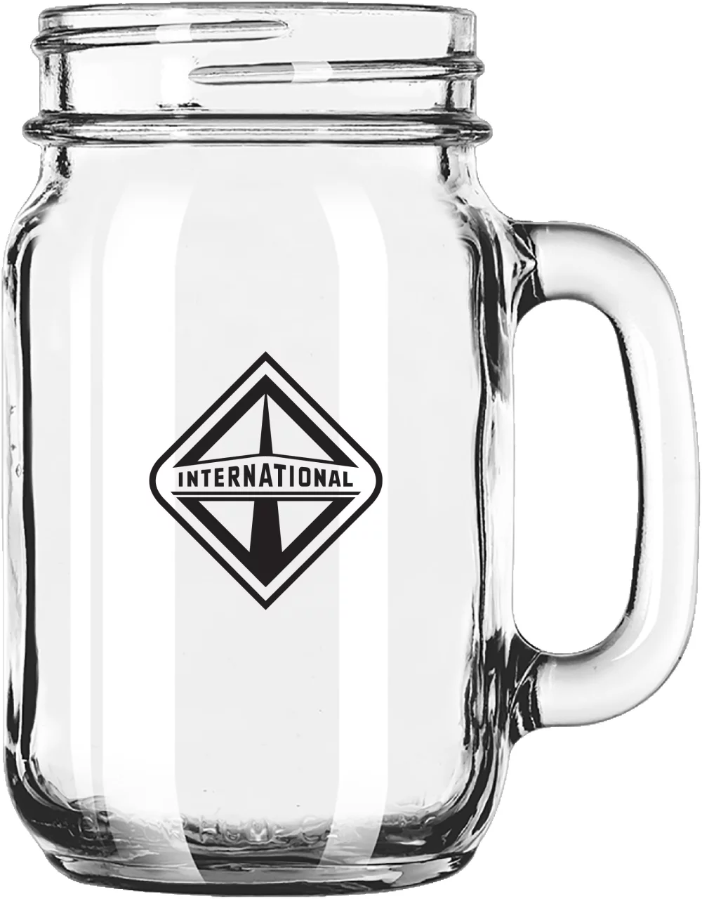 16 Oz. Drinking Mason Jar w/Handle