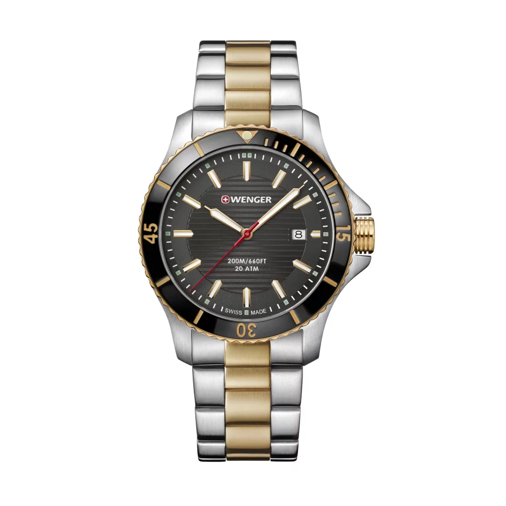 Two Tone Gray Dial Watch