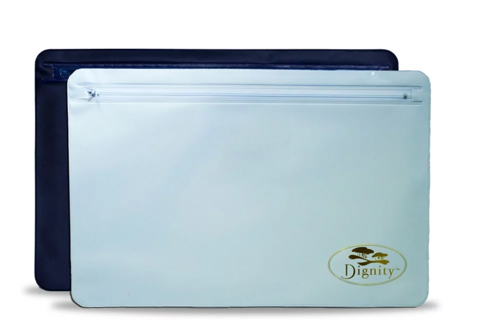 Mallette sous le bras de 11 1/2" x 17 3/8" avec fermeture à glissière en nylon