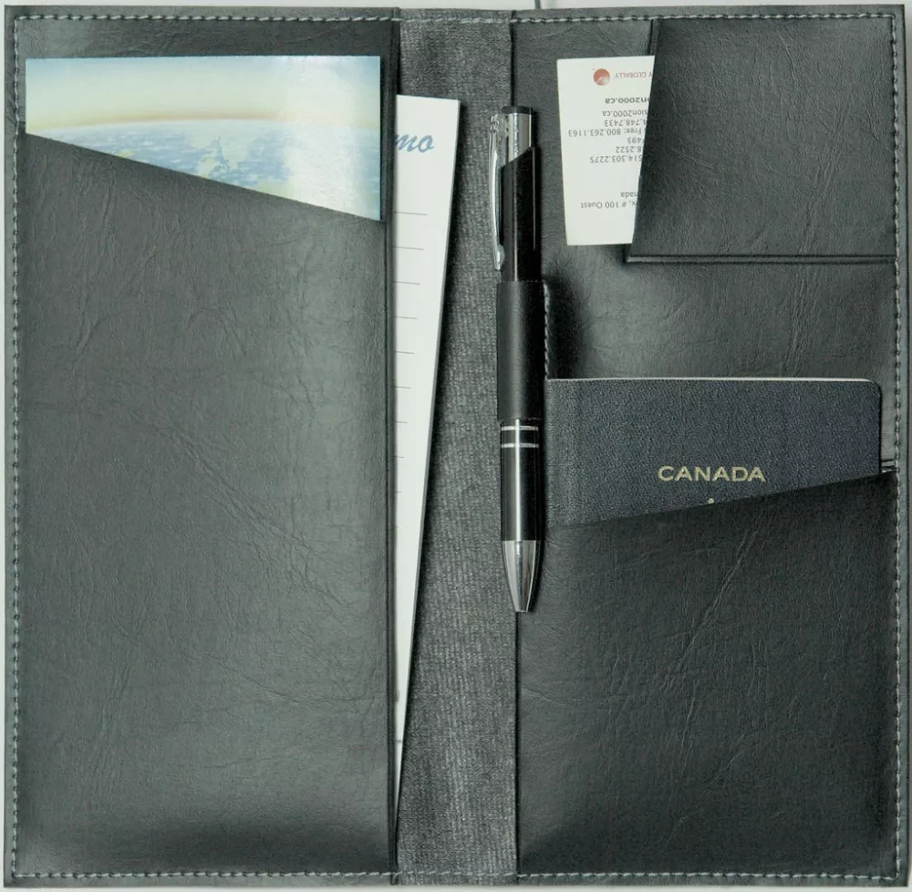 Synthetic Leather Travel Case (9 ½"x5")