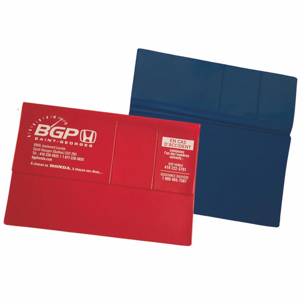 Porte-garantie pour voiture de 6 7/8" x 10"