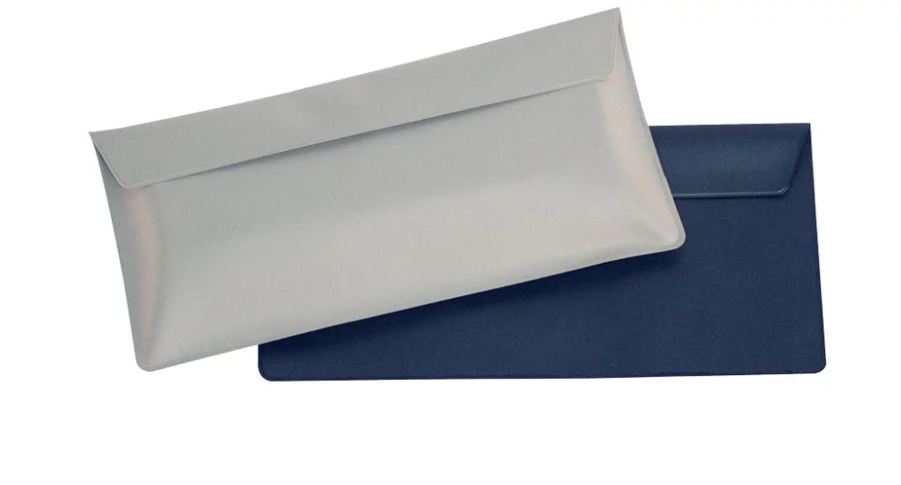 Porte-document plié de taille lettre de 5" x 10 ½" avec rabat