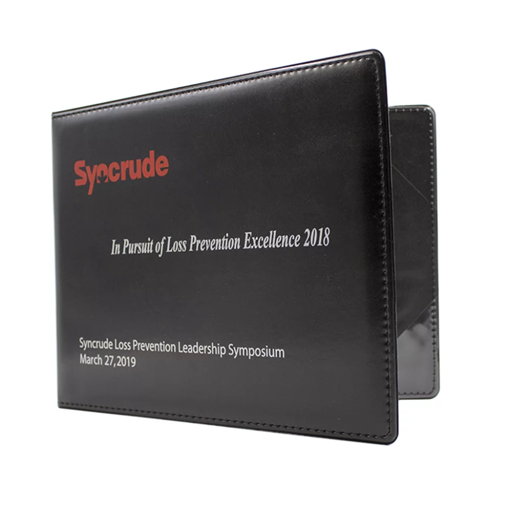 Porte-diplôme en similicuir de luxe 8 ½" x 11"