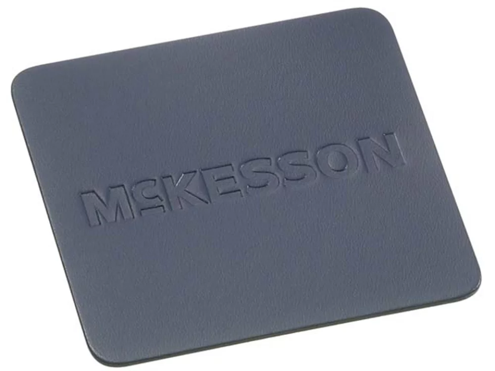 Sous-verre carré en cuir synthétique avec coins arrondis