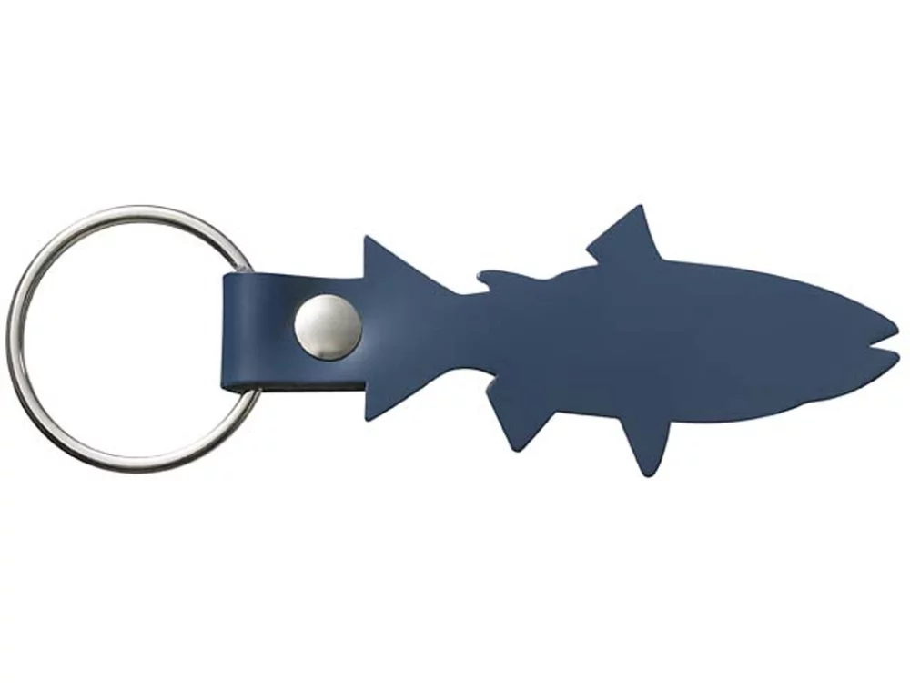 Porte-clés en forme de poisson en cuir pleine fleur de collection d'animaux