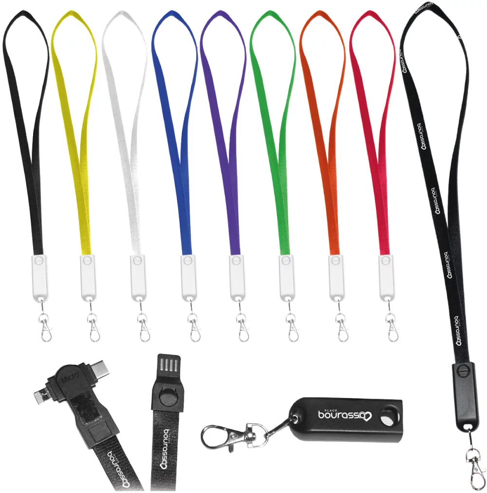 3 In 1 Lanyard USB Charging Cable