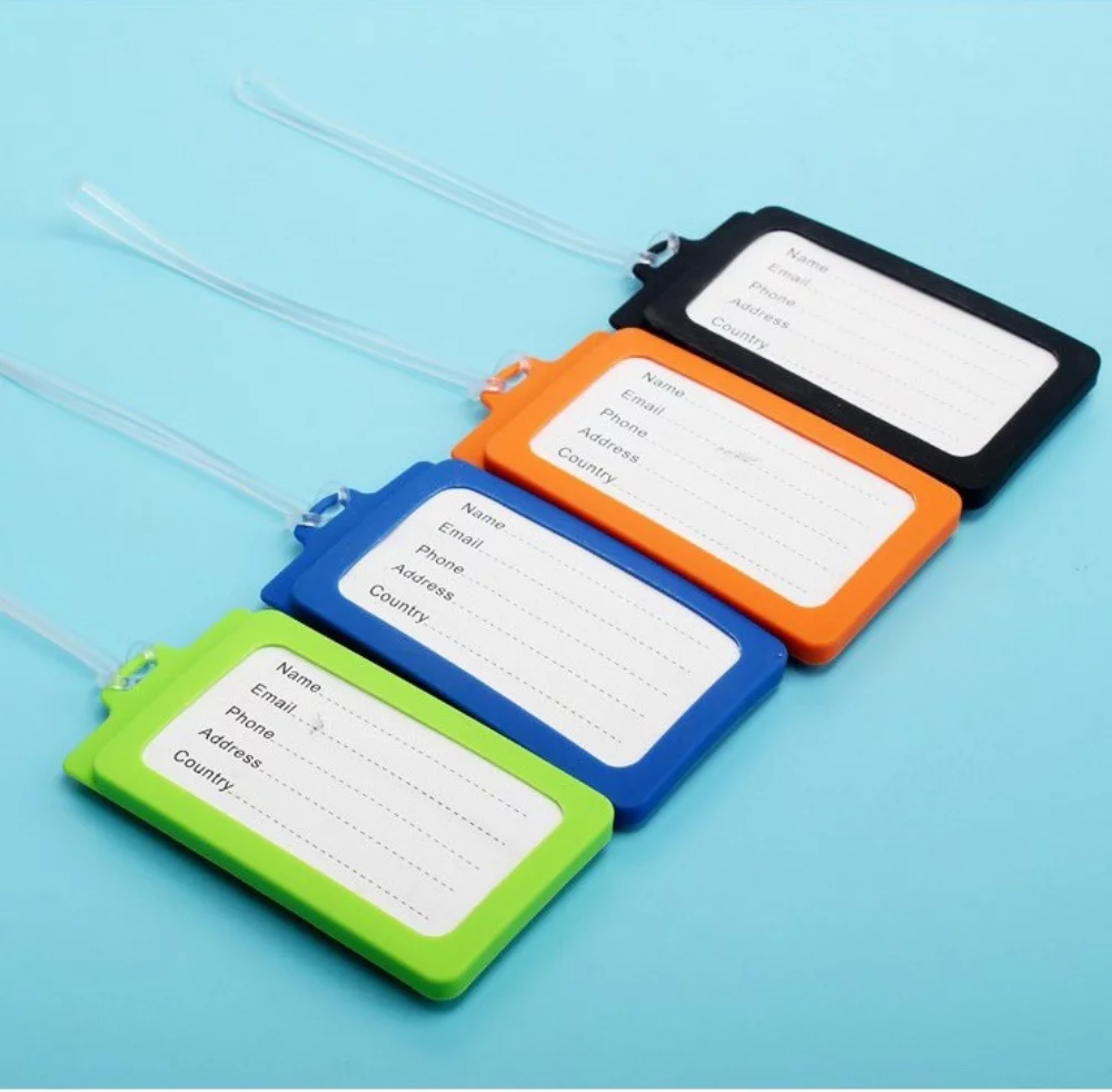 ÉTIQUETTE DE BAGAGE AVEC DÉTENDEUR POPPER