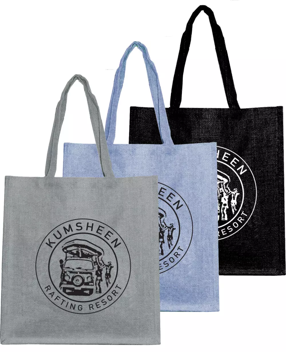 Colored Jute Tote