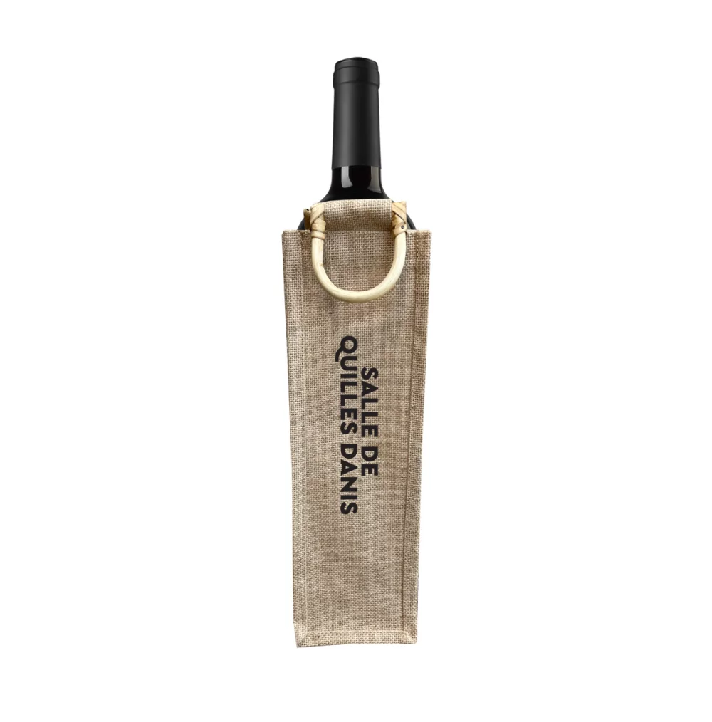 One Bottle Wine Bag With Wooden Handle