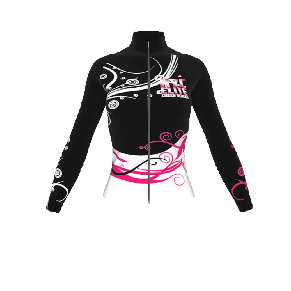 Veste ajustée en tricot pour compétition avec doublure en maille.