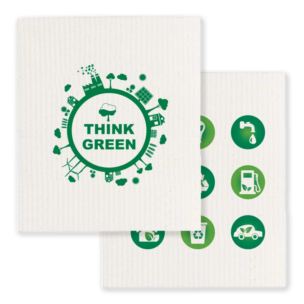 Reusable Sponge Dishcloth (Pack Of 2)