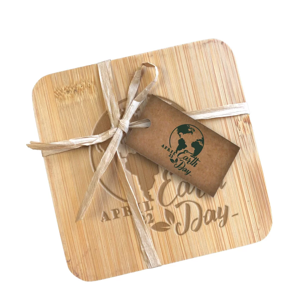 Bamboo Coaster Gift Set (Set of 4)