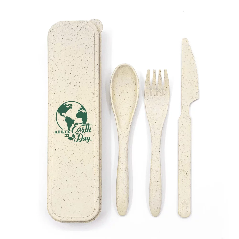 Wheat Straw Utensil Set