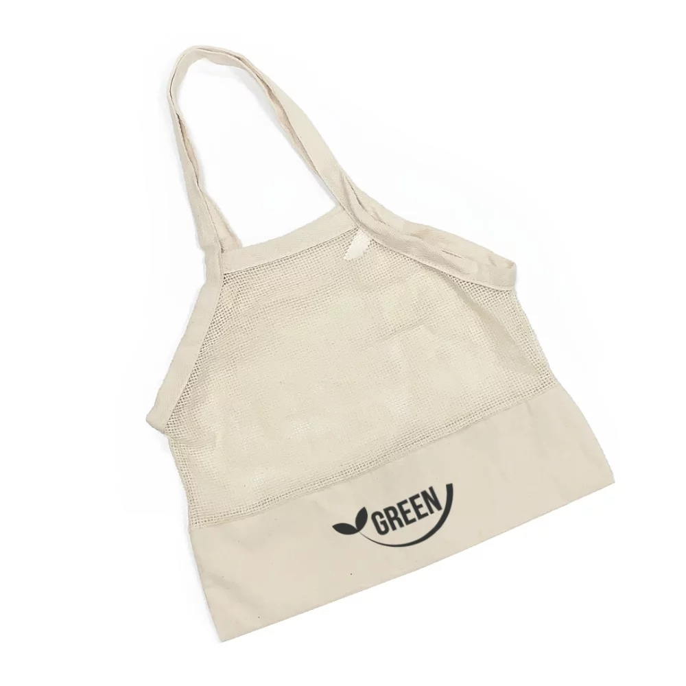 Mesh Mixed Cotton Tote