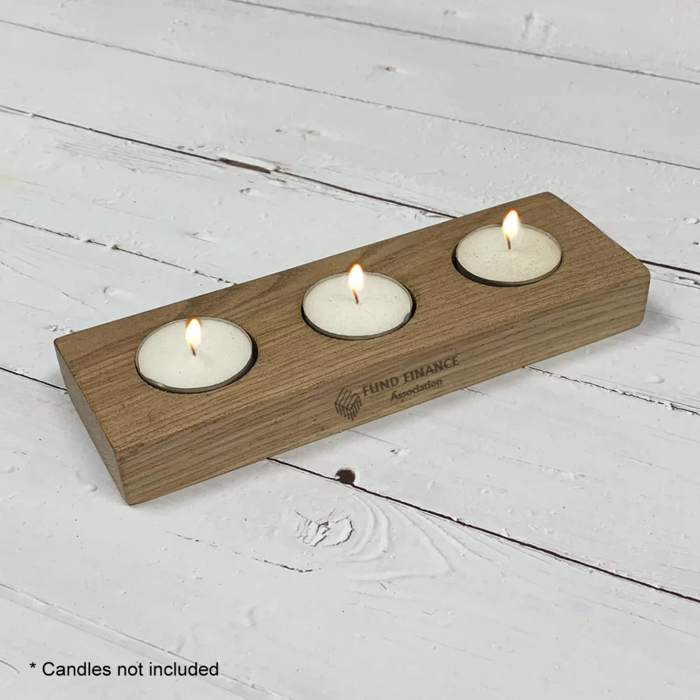 Porte-bougie en bois