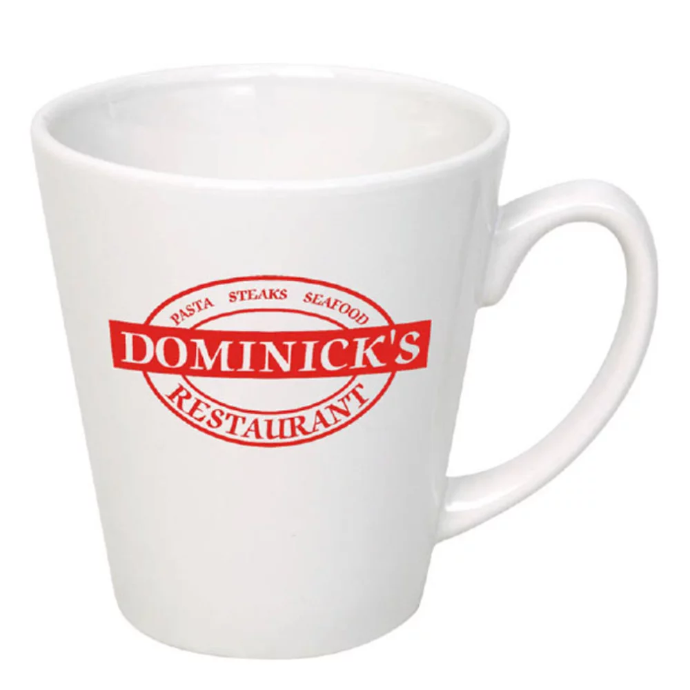 12 Oz. White Cafe Mug