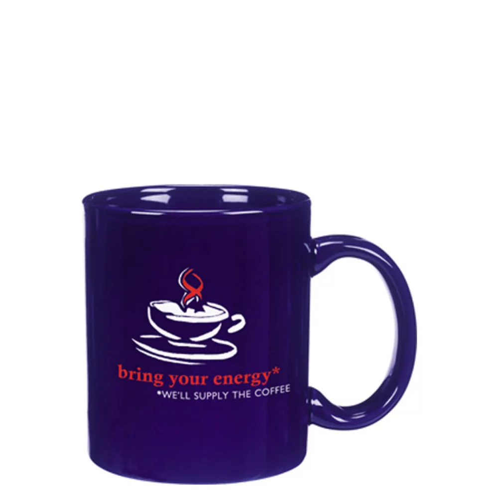 11 Oz. Cobalt Blue C-Handle Mug