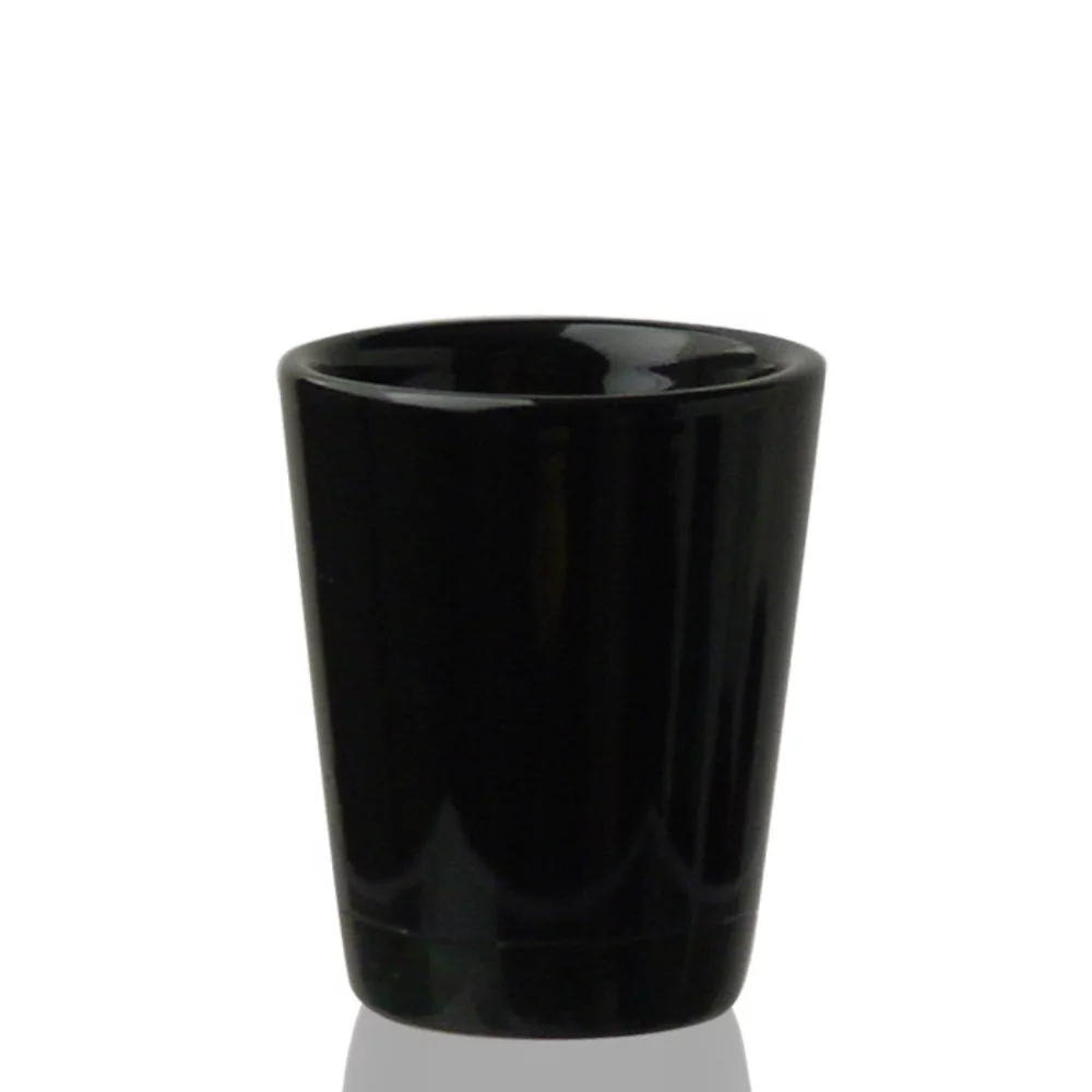 1.5 Oz. Black Ceramic Shot Glass
