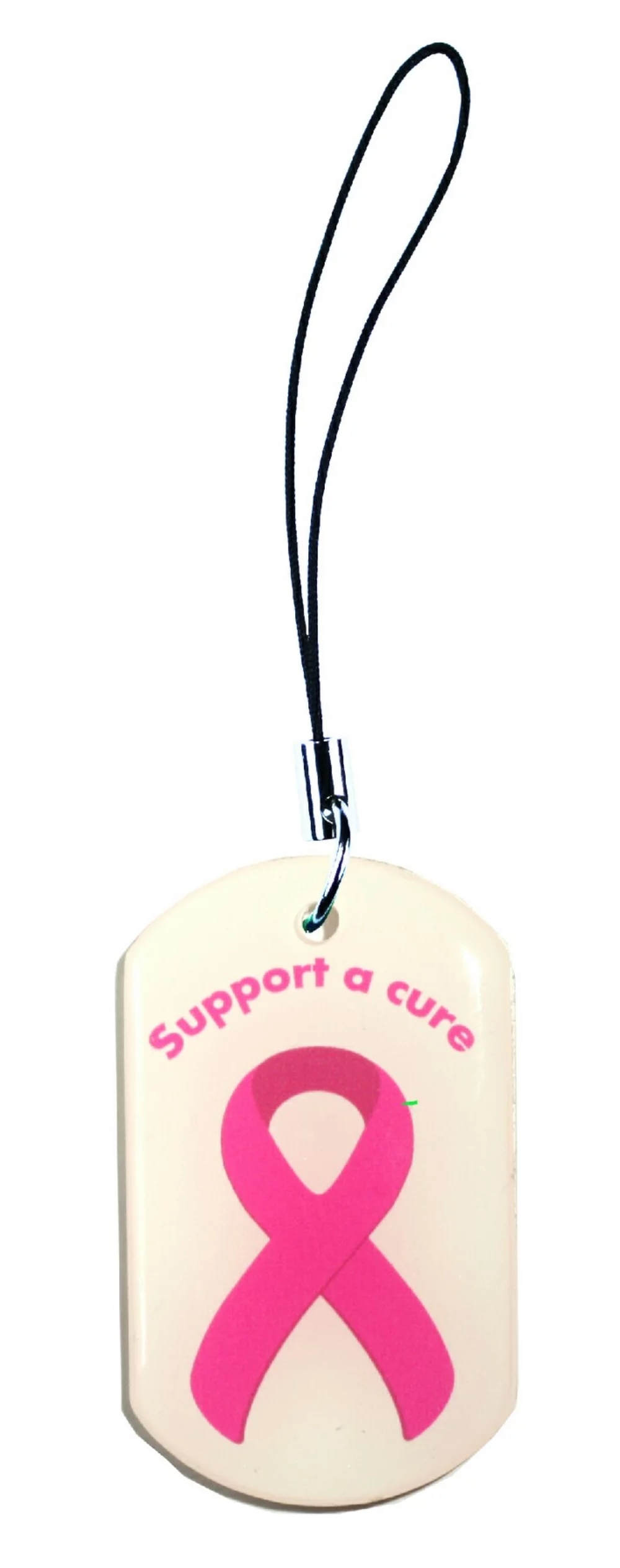 Pendentif de plaque d'identification pour chien avec breloque de téléphone portable et impression d'un seul côté et dôme.