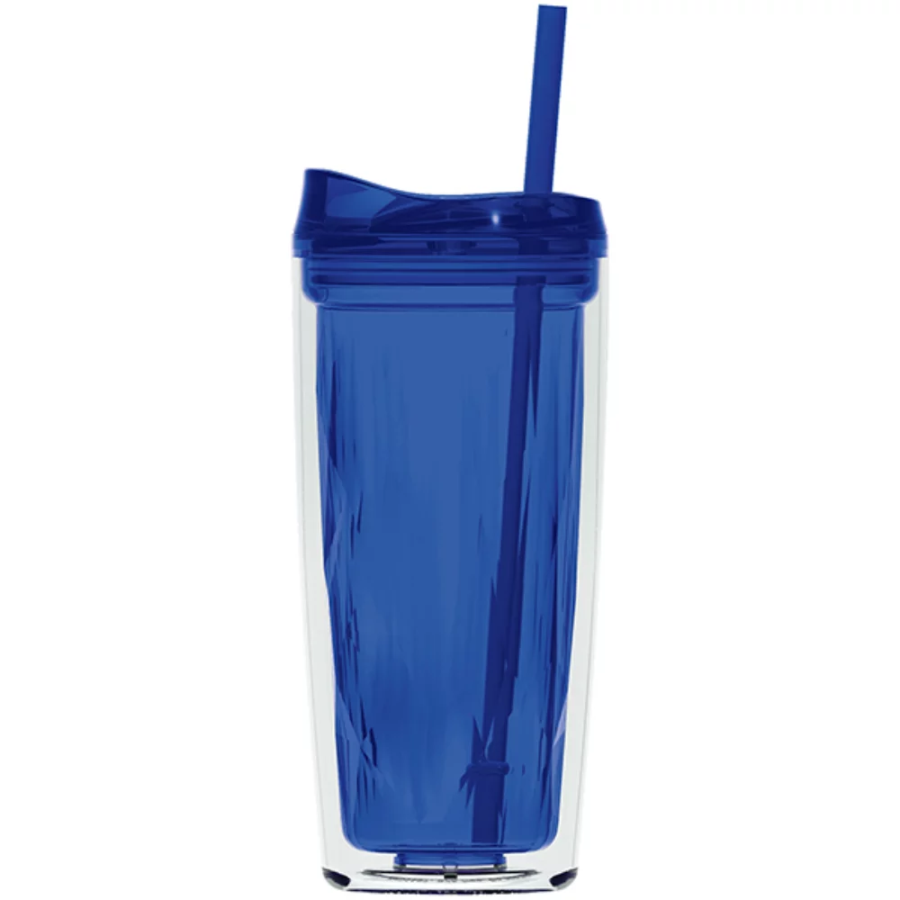 Tumbler Geo de 16 oz (bleu)