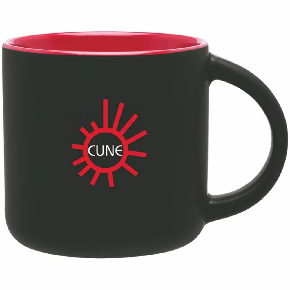 14oz Minolo Mug (Matte Black & Red)