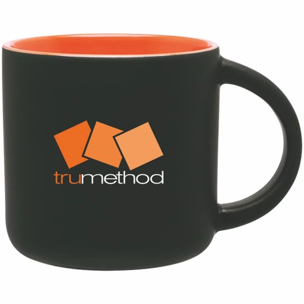 14oz Minolo Mug (Matte Black & Orange)
