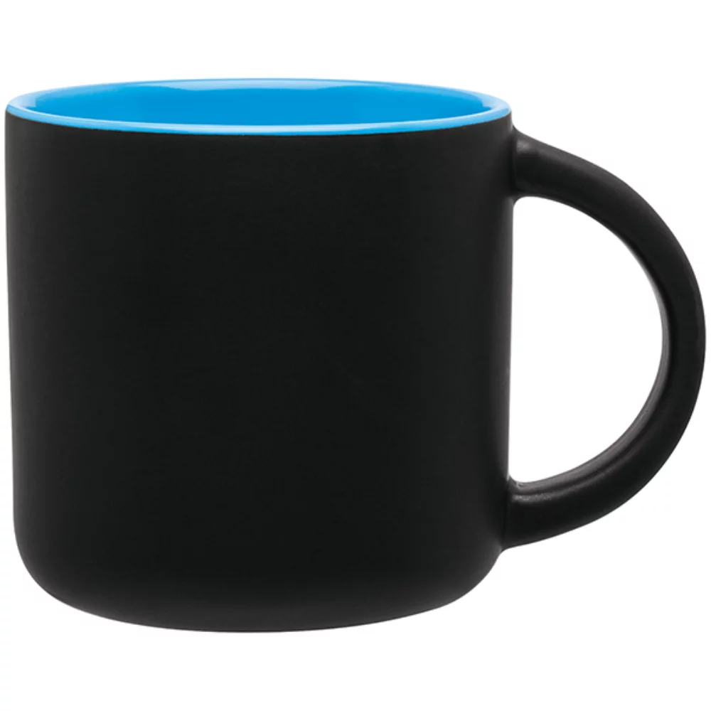 14oz Minolo Mug (Matte Black & Sky Blue)