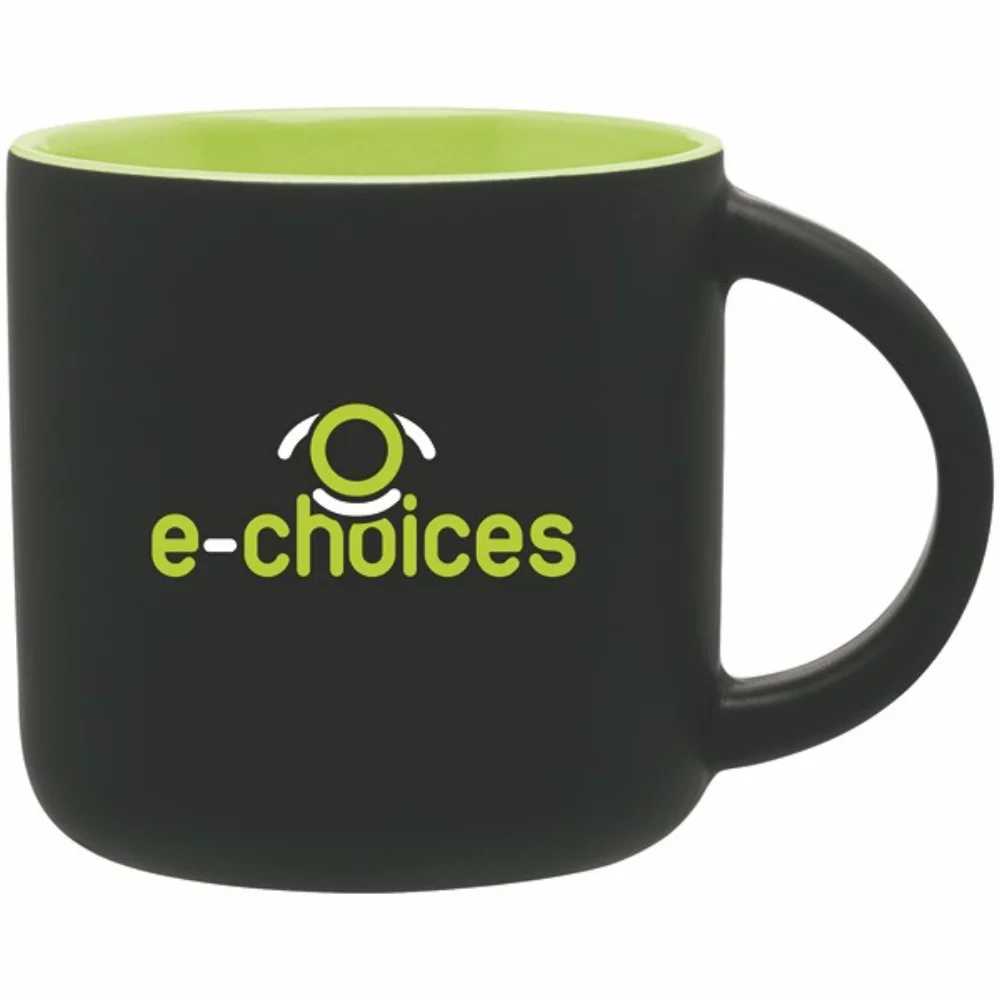 14oz Minolo Mug (Matte Black & Lime)