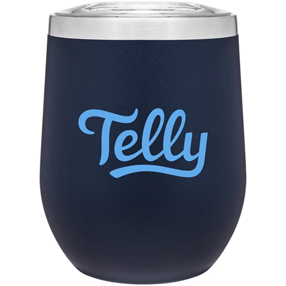 Tumbler Cece de 12 oz (bleu marine mat)