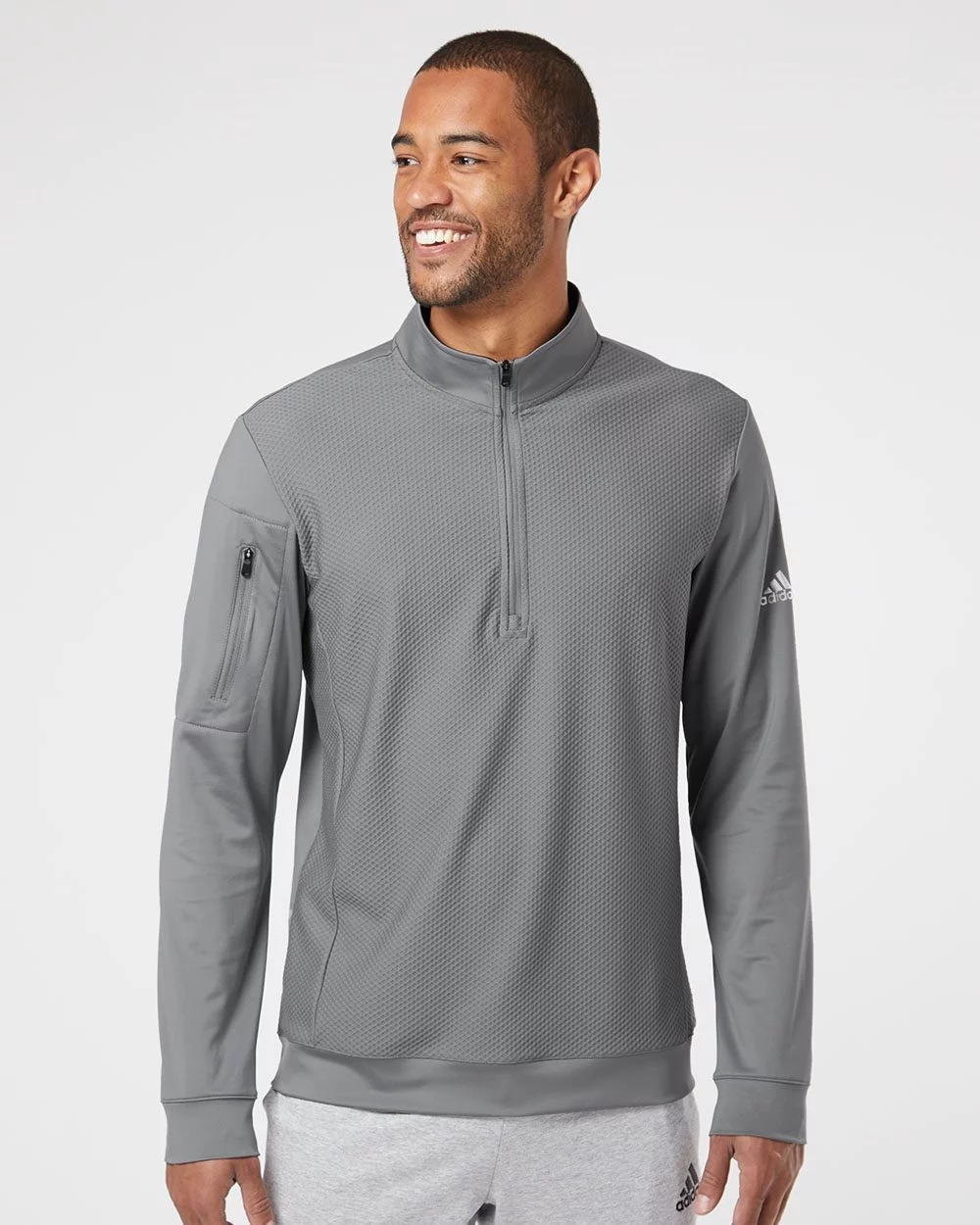 Pull à quart de zip texturé ADIDAS Performance
