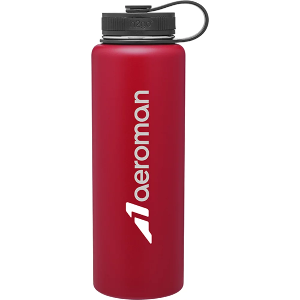 Bouteille H2go Venture de 40 oz (rouge mat)