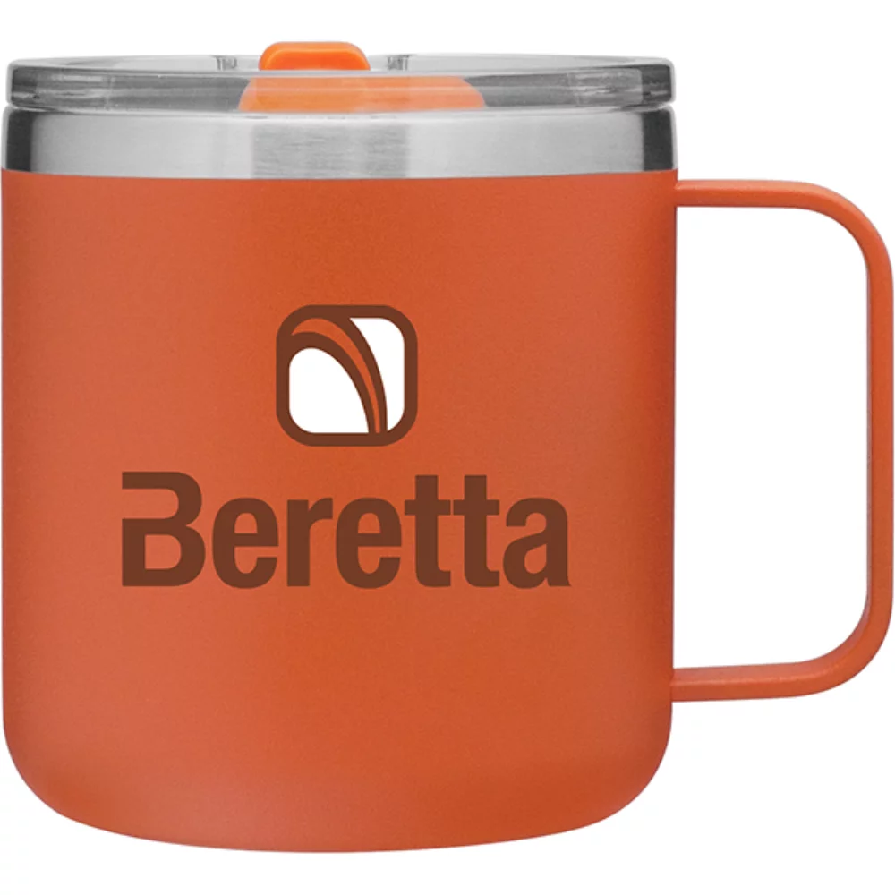 Mug de camping de 12 oz (orange mat)
