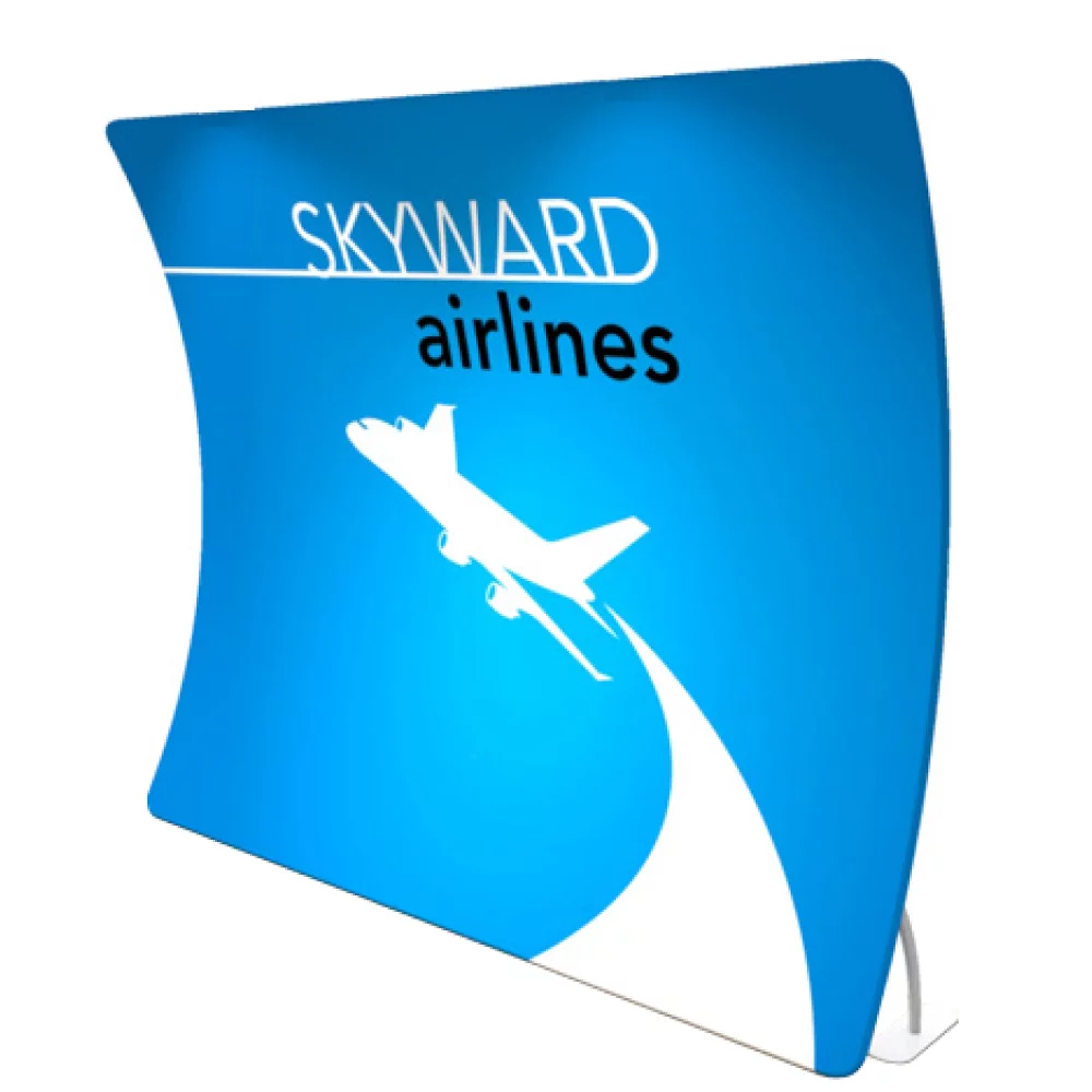 Tube Kiosk - U Shape - 10' - 2-sided (fabric only)