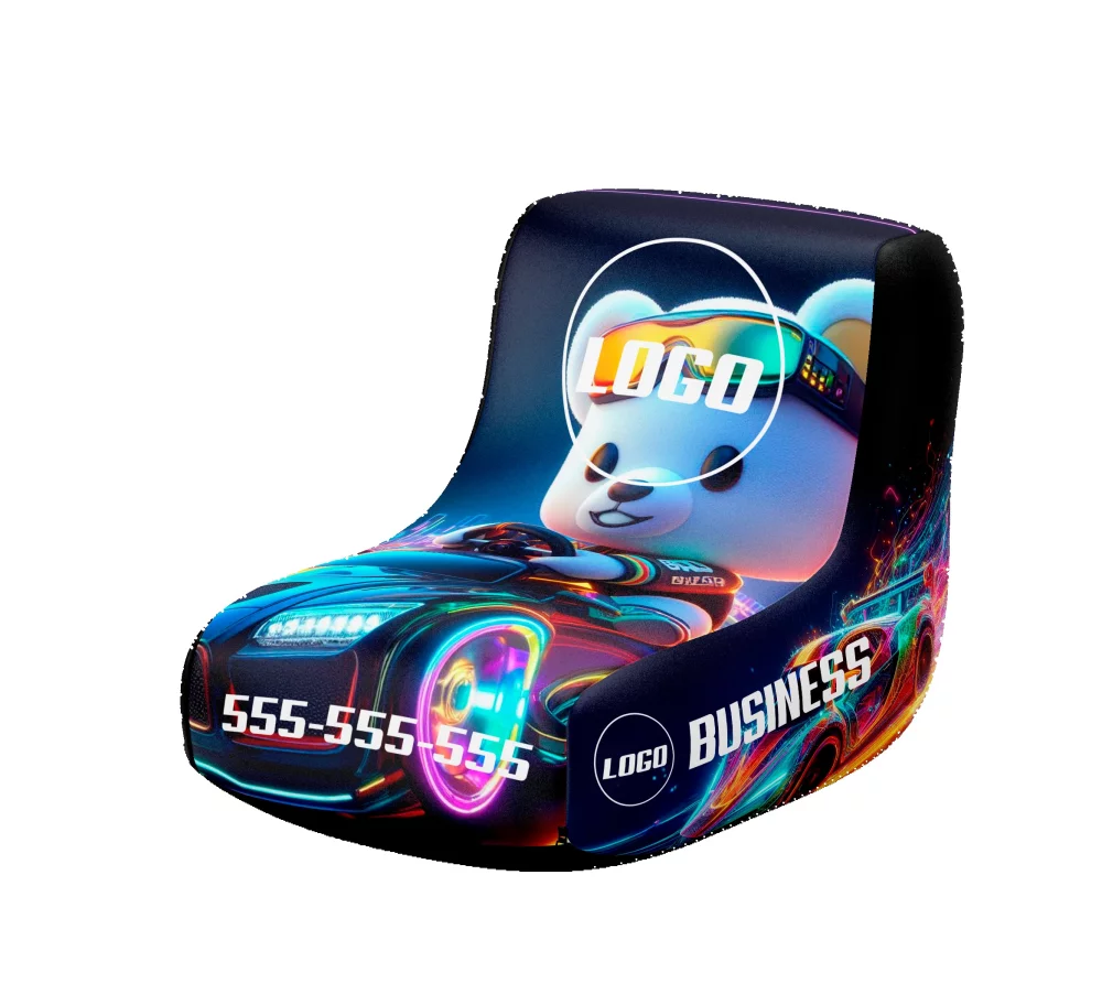 Bean Bag - 46x26x31 in (Printed fabric, cover and filling)