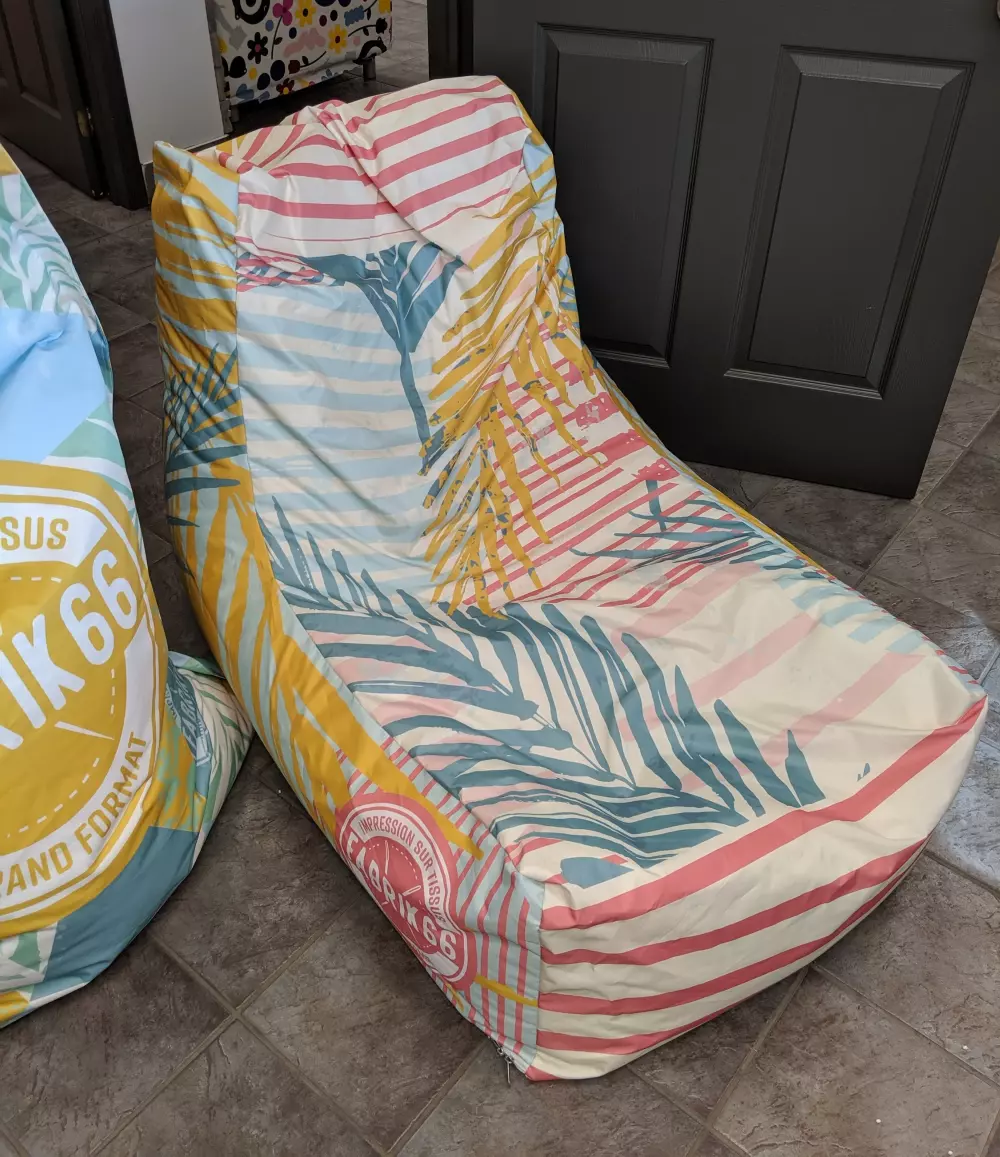 Bean Bag - Small - 40x55 in (Printed fabric, cover and filling)