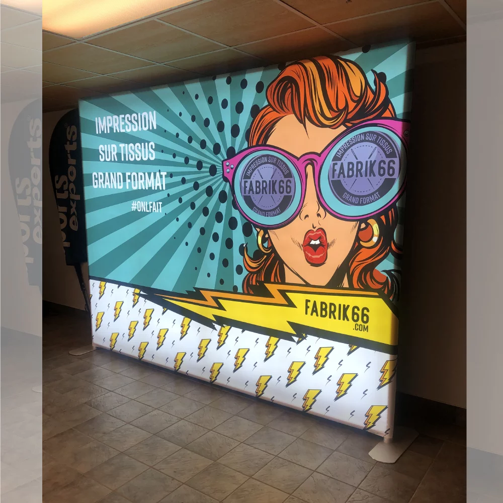 Lighted Kiosk - 10' Backdrop - 10'x7'5'' (fabric only)