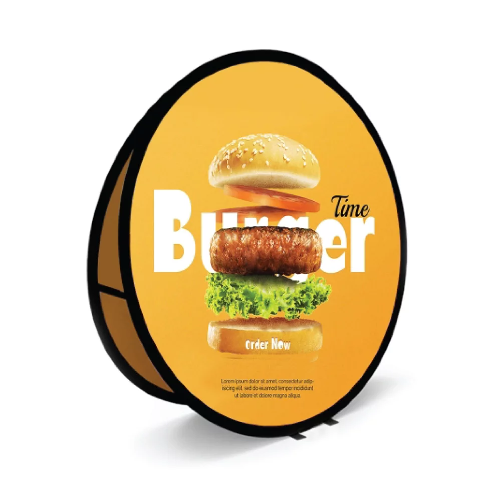 Bannières rondes - Popup - Grand 4''10''