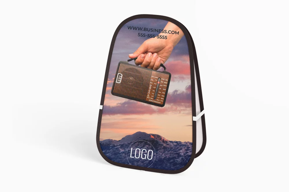 Bannières rondes - Popup - Grand 4''10''