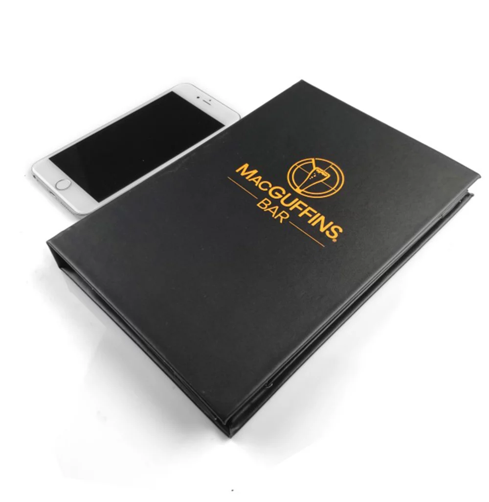 Custom PU Leather Menu Cover