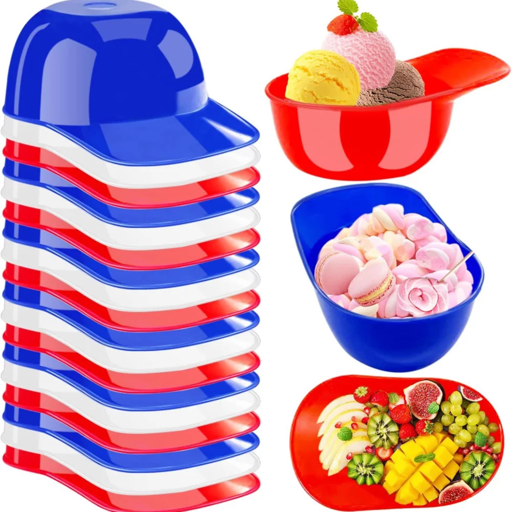 Bol de crème glacée en forme de casque de baseball de 8 oz