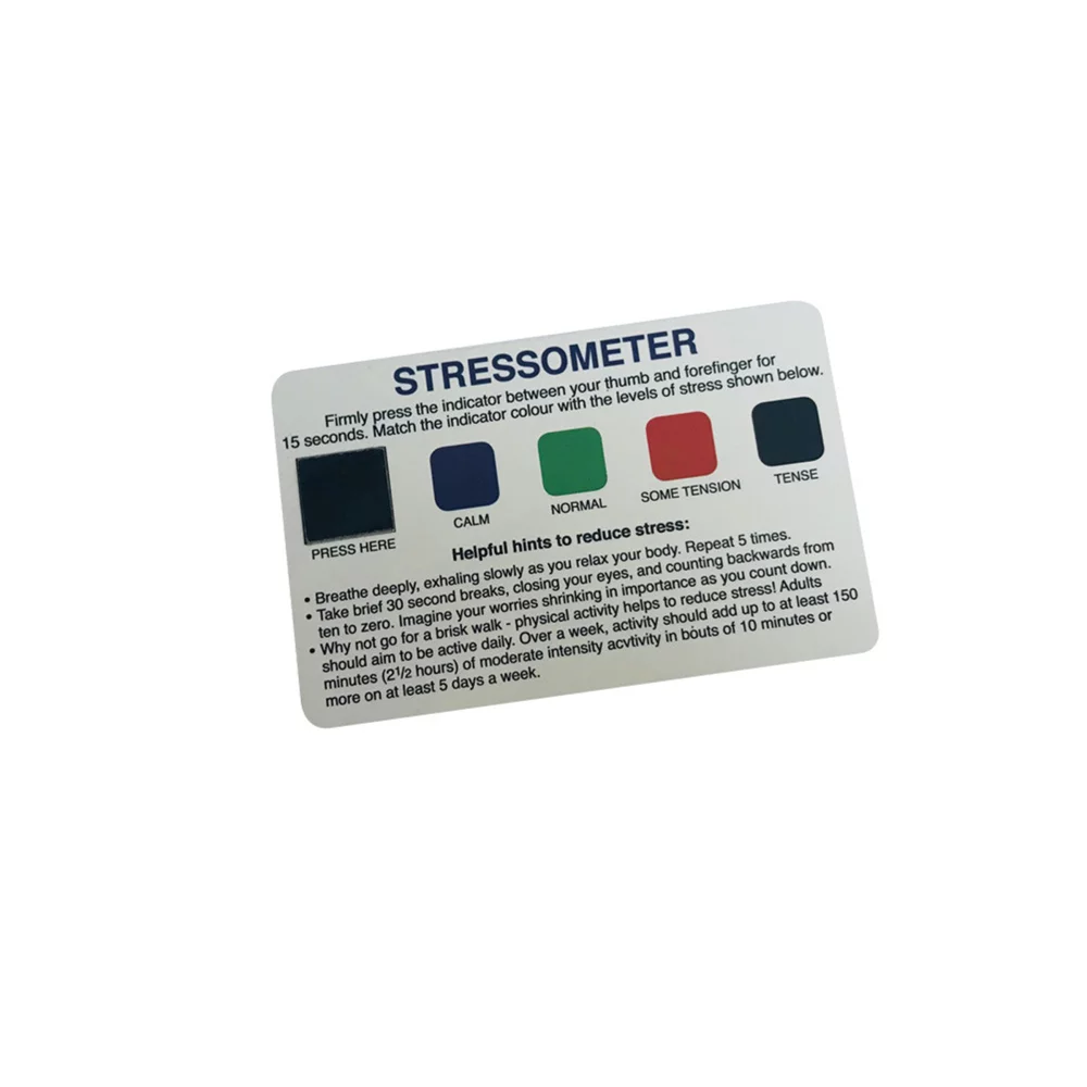 Carte de test d'humeur de stress