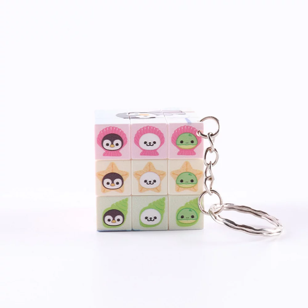 1.18" 3x3x3 Rubik's Cube Keychain