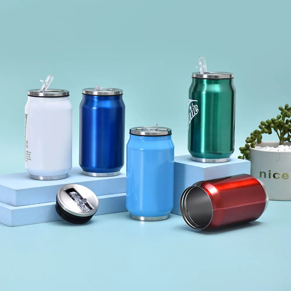 Gobelet isolé sous vide en acier inoxydable de 12 oz avec couvercle